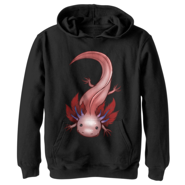 axolotl hoodie with gills